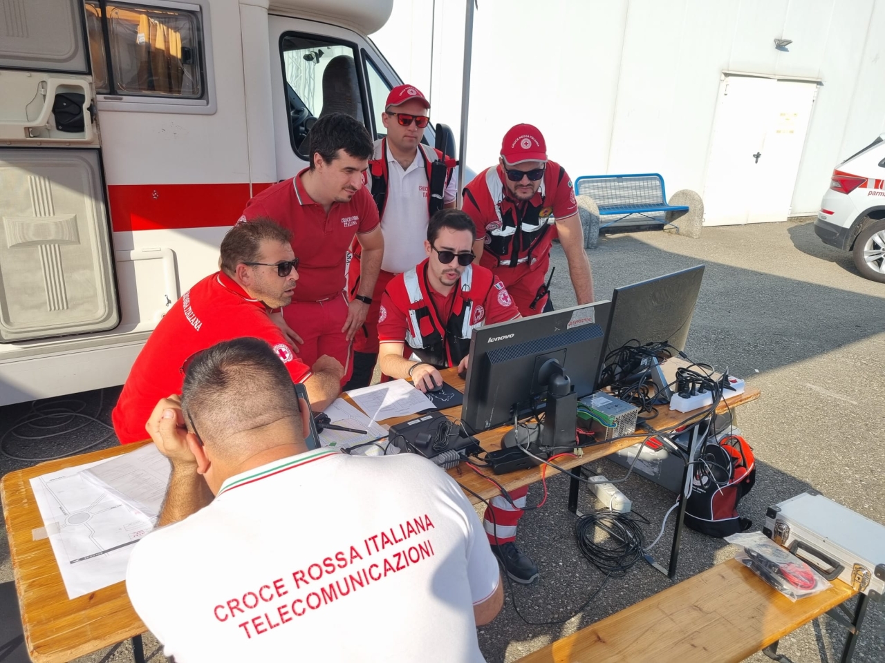 Un&rsquo;esercitazione per le emergenze al Salone del Camper