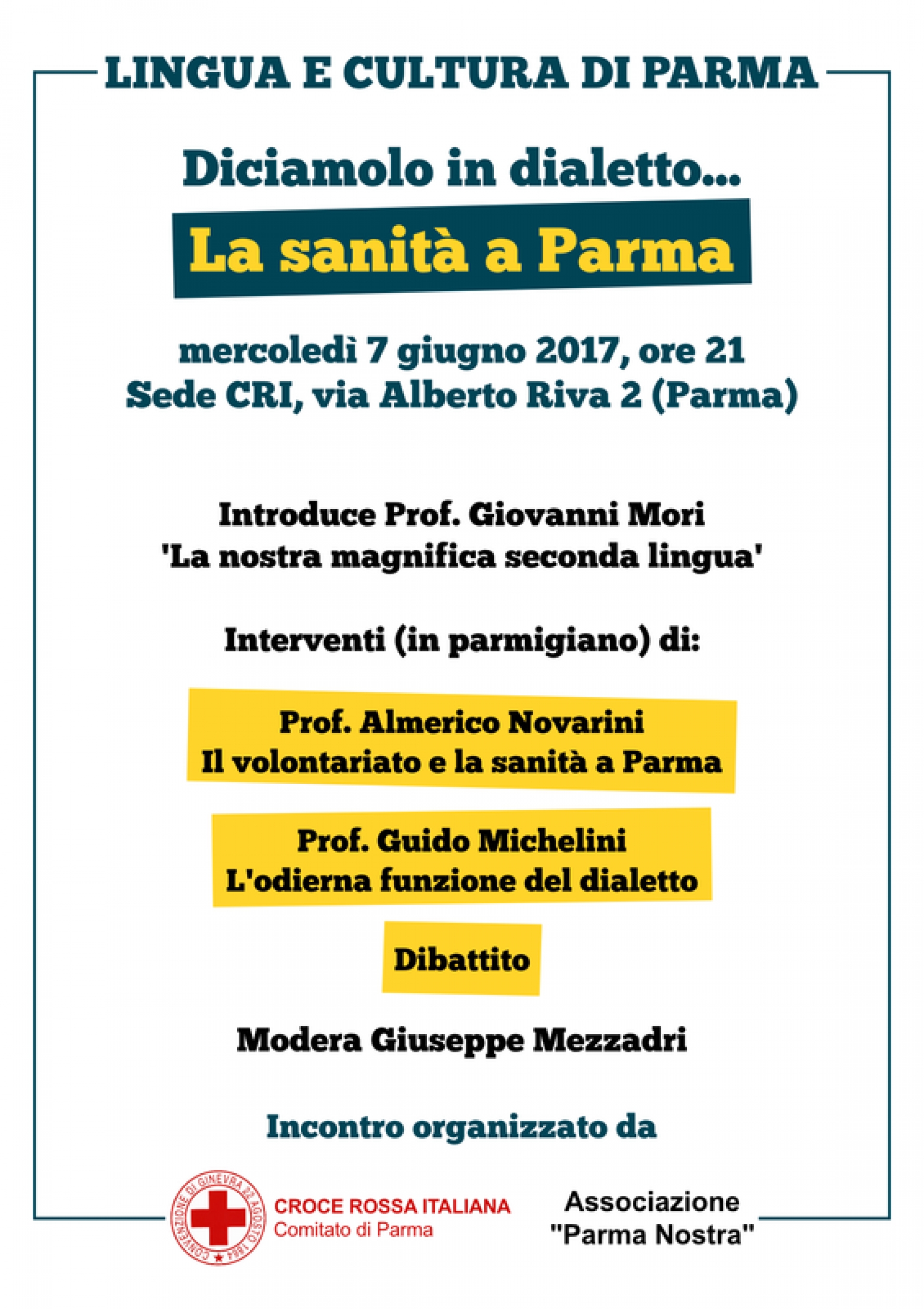 Diciamolo in dialetto! La sanit&agrave; a Parma