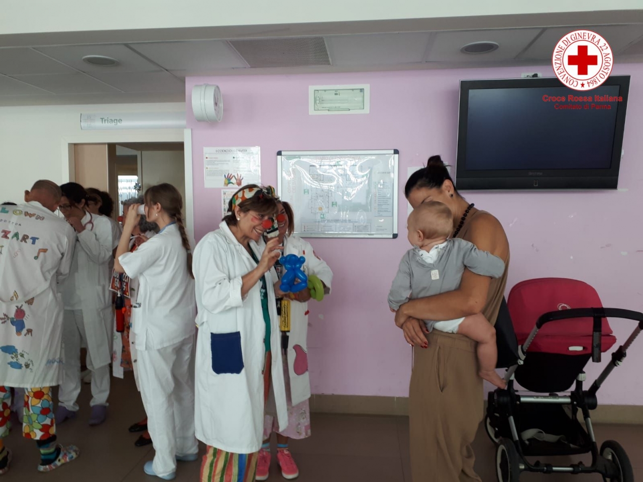 Pronto Soccorso Pediatrico "invaso" dagli Operatori del Sorriso CRI